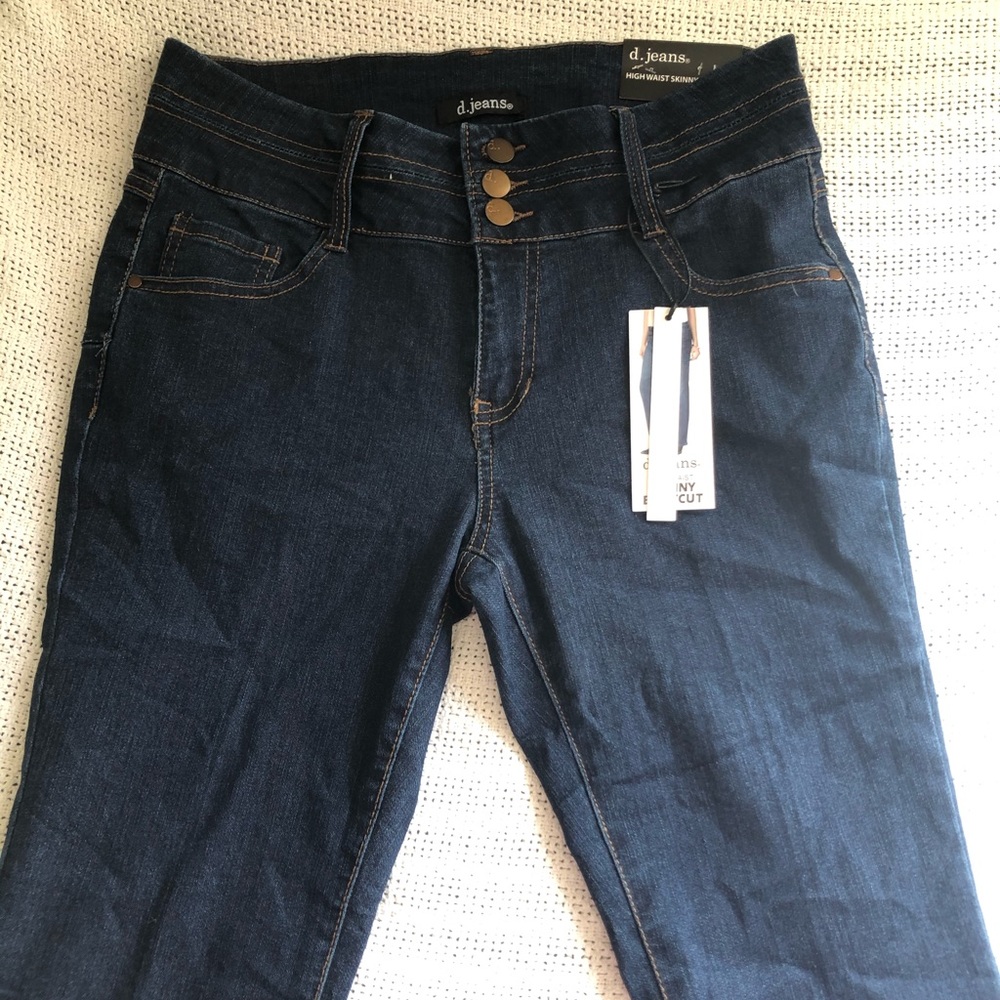 High Waist Skinny Bootcut Jeans